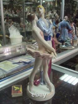Duet Couple Ballet dancers Ballerina USSR Russian porcelain figurine 4195u