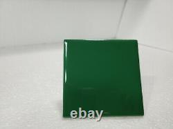 Emerald Green Ceramic Tile 4x4 4.25 in Subway Square Vintage Mid Century Modern