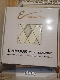 Emser L' Armour Mosaic Glass Tile 65 sq ft. 4.5 boxes