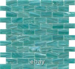 Emser Tile W87SWIR1212MOFP Swirl 12 x 12 Rectangle Brick Wall Ocean