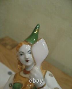 Fairy Lady fairy sorceress with a mirror USSR Russian porcelain figurine 3819u