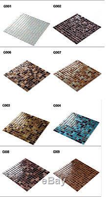 Fashion glass mosaic tile kitchen bathroom swimming pool wall border shower tile