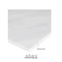 Floor/Wall Tile Waterproof Marble Greecian White Polished (11.25 sq. Ft. /Case)