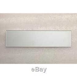 Forever Eternal White Field 4 In. X 16 In. Metallic Matte Glass Wall Tile 9-Pac