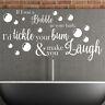 Funny Wall Quote If I was a bubble. Bathroom Wall Art Sticker Quote Vinyl Decal