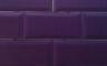 Fused Glass Bevel wall tile in metallic purple 200 x 100mm (8 x 4 inches)