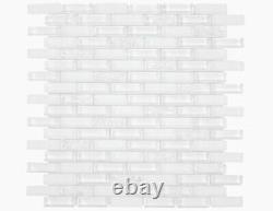 GBI Tile & Stone Gemstone 12x12 Glossy Glass Brick Subway Wall Tile 20 Ct, NEW