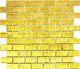 GOLD Translucent Mosaic tile GLASS WALL Brick Bath Splashback-120-0744 10 sheet