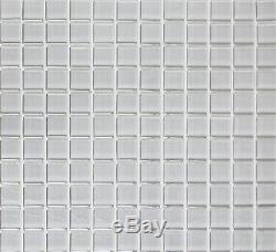 GRAY CLEAR GLASS 3D Mosaic tile Square WALL KITCHEN&BATHROOM 70-0204 10 sheet