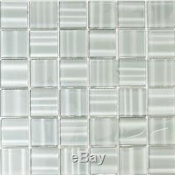 GRAY HOLOGRAPHY 3D clear Mosaic tile GLASS WALL Bath&Kitchen 110-0202 10sheet
