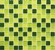 GREEN/YELLOW CLEAR 3D Mosaic tile GLASS Square WALL Bath&Kitchen-72-050610sheet