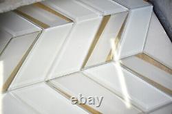 Giazza Roma Glass Wall Tile Sheets Polished 8 Pack 10.98 x 13.62 6mm Thick