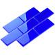 Giorbello Glass Subway Tile 4 in. X 12 in. X 8mm Cobalt Blue (5 sq. Ft. / case)