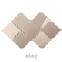 Glass Marble Tile Adria Arabesque Kitchen Bathroom Fireplace Backsplash Beige