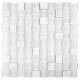 Glass Marble Tile Mosaic Muriel Squares Kitchen Bathroom Wall Backsplash White