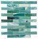 Glass Mosaic Tile Decorative Wall Backsplash in Green 20 SQF