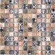 Glass Mosaic Tiles Braun Shiny Leopard Wall Kitchen Bath Shower M
