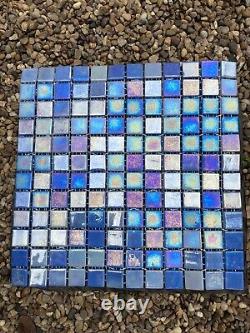 Glass Mosaic Tiles Job Lot 24 Boxes 120 Sheets Of Tiles In Total. Over 3m Sqaure