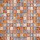 Glass Mosaic Tiles Light Brown Shiny Safari Wall Kitchen Bath Shower, M