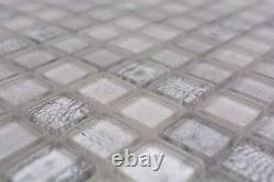 Glass Mosaic Tiles White Shiny Africa Wall Kitchen Bath Shower Mos68-wl14 F