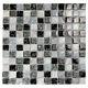 Glass Stone Tile Mosaic Electra Squares Kitchen Bathroom Wall Backsplash Gray