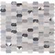 Glass Tile 11.5 in. X 12.4 in. X 8 mm Frost Resistant Textured Harlow Picket