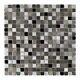Glass and Aluminum Checker Mosaic Tile Backsplash Kitchen Bath Shower TDH92MDR
