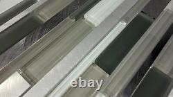 Gray Glass Stainless Steel Mosaic Tile