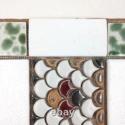 Handmade Tile Mosaic Backsplash 1/4 to 3/8 Thick, 10 x 10 Mounted On Mesh
