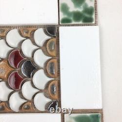 Handmade Tile Mosaic Backsplash 1/4 to 3/8 Thick, 10 x 10 Mounted On Mesh