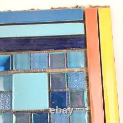 Handmade Tile Mosaic Panel Backsplash 3/8 Thick, 12 x 15.25 Mounted On Mesh