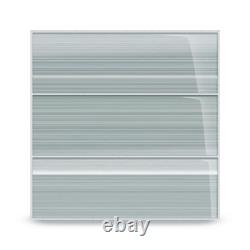 Heron Gray 4 In. X 12 In. Glass Tile For Kitchen Backsplash And Showers 10 Sq