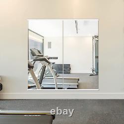 Home Gym Mirror, Large Full Body Mirror for Yoga, Fitness, 48''X24''X2Pcs, Glass
