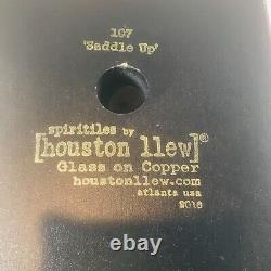 Houston Llew Spiritile Saddle Up Glass On Copper Wall Tile # 107