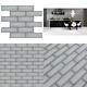 Ice Bevel Subway 11.73 In. X 11.73 In. X 8 Mm Glass Mesh Mounted Mosaic Tile 9.6