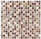 Jeffrey Court Italian Fossil Foil Brown 11.75 x 11.75 Square Wall Mosaic Tile