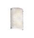 Justice Designs Wall Sconce round in white 3FRM-5541-TILE-NCKL