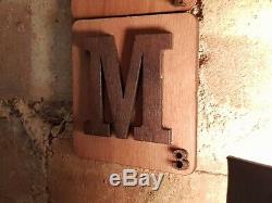 Large 3D Tiles Scrabble Wooden Letter Wall Art Plywood Finished Danish Oil Decor