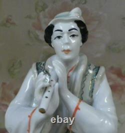 Lel, fairy deity, musician with a musical pipe Russian porcelain figurine 9074u