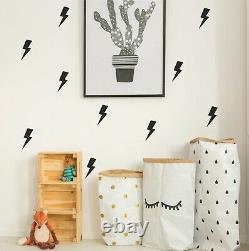 Lightning Bolt Wall Sticker Decals Vinyl Stencil Kids Adhesive Nursery Superhero