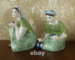 Lot Central Asian women in traditional dress Russian porcelain figurine 4585u