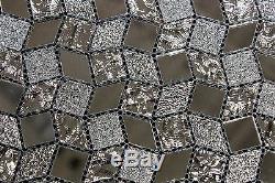 MIRAGE Silver Mirror Mosaic Glass Tile BackSplash Wall Tiles Bath Bar Kitchen
