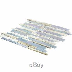 MOSAIC Matchstix Kismet Glass Floor and Wall Tile Stained (10 PCS)