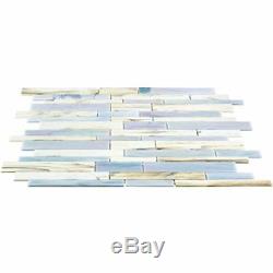 MOSAIC Matchstix Kismet Glass Floor and Wall Tile Stained (10 PCS)