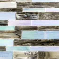 MOSAIC Matchstix Torrent Glass Floor and Wall Tile Stained glass(10 Pcs)