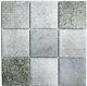 MOSAIC RETRO VINTAGE tile ceramic gray kitchen wall mirror 22-CELLO f 10 sheet