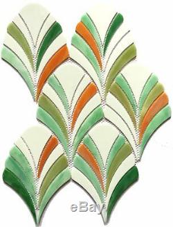 MOSAIC Stained Glass Tile Glass Floor and Wall Tile Stained glass (10 PCS)