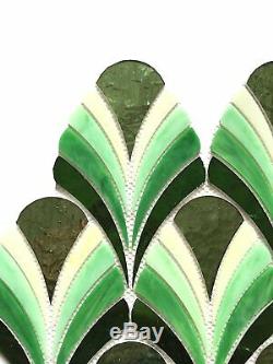 MOSAIC Stained Glass Tile Glass Floor and Wall Tile Stained glass (10 PCS)