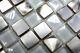 MOSAIC tile aluminum Stainless Steel Glass Crystal White 129-0104 8mm f10 sheet