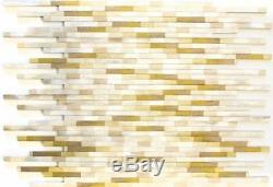 MOSAIC tile aluminum light brown brushed colored light wall 49-L102L f 10 sheet